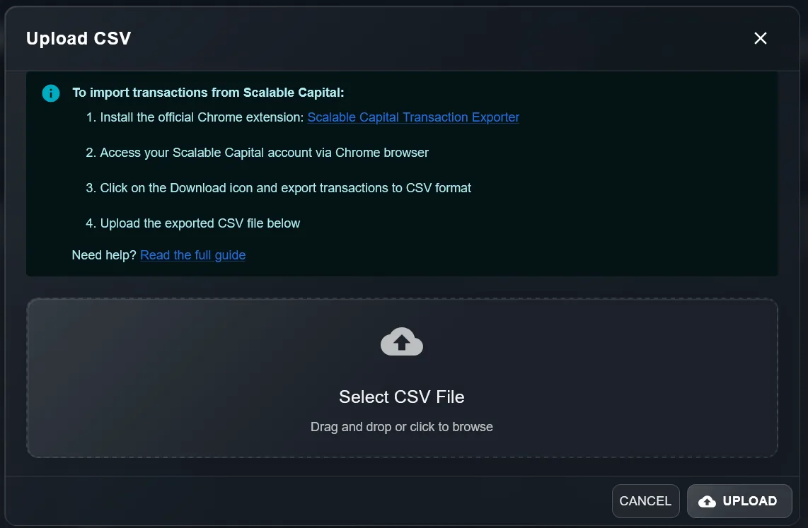 Step 3 — Import data into DonkyCapital